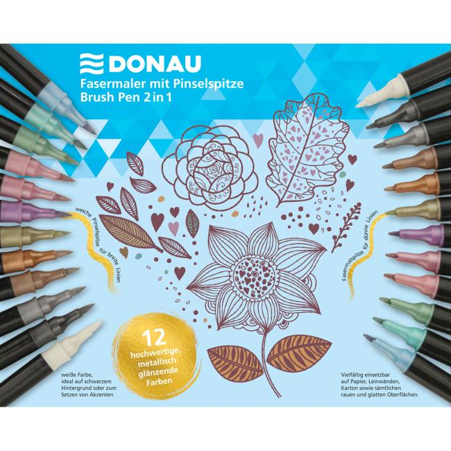 Set of metallic varnish markers DONAU