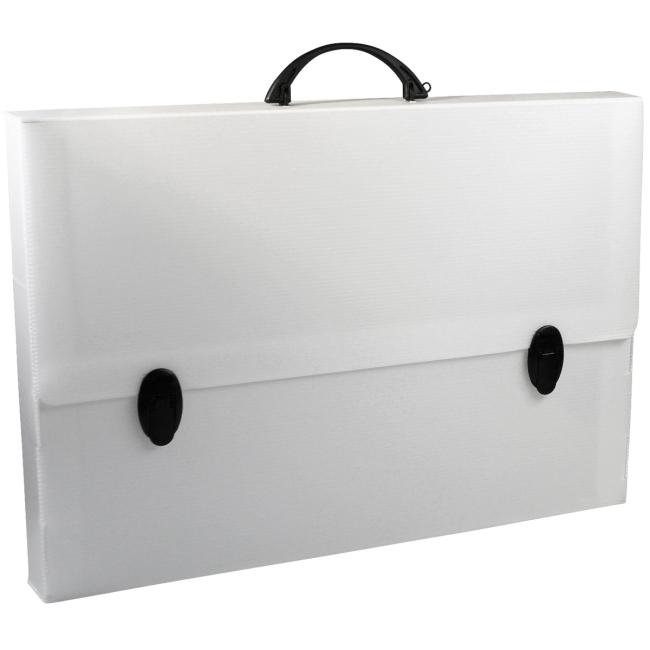 [DO330330] Briefcase plastic A3+ with handle DONAU transparent