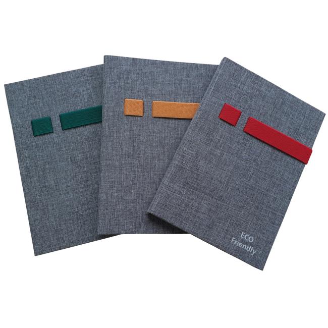 DONAU block with rubber bands for pen and mobile A5, dotted lining