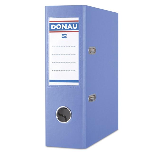 DONAU Master lever folder, cardboard and foil, A5/75 mm, blue