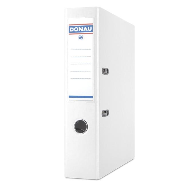 DONAU Master lever folder, cardboard and foil, A4/75 mm, white