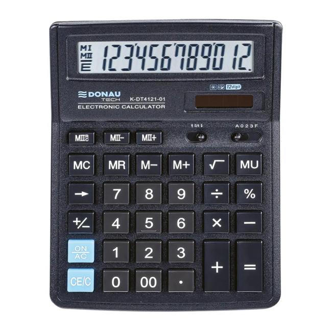 Calculator Donau Tech K-DT4121 black