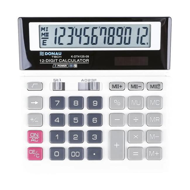 Calculator Donau Tech K-DT4125 white