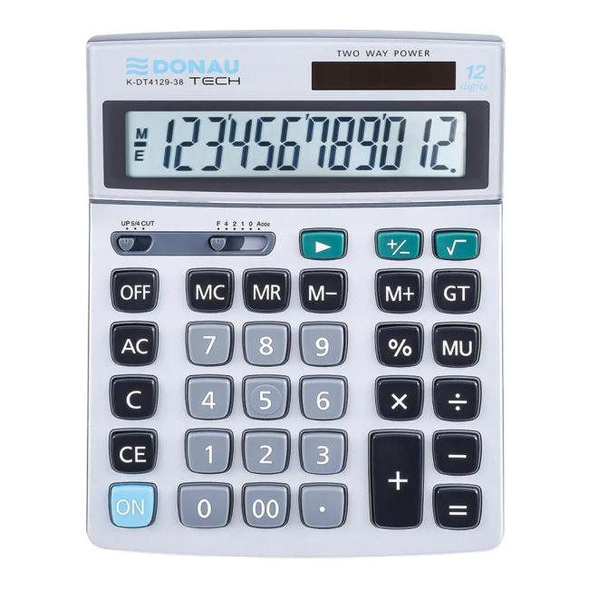Calculator Donau Tech K-DT4129 silver