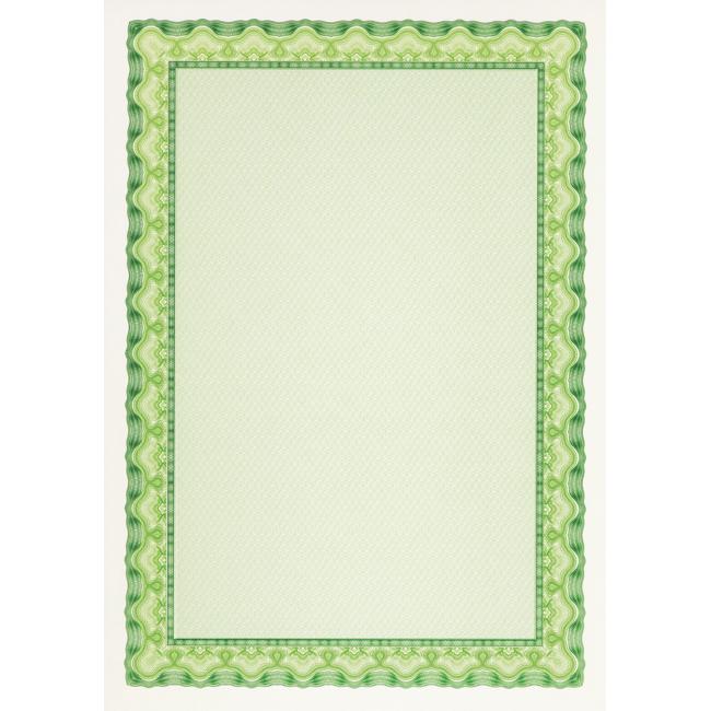Certification paper APLI A4, green, 115 g, 25 sheets