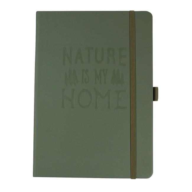 [DO510606] Notebook Donau A5 external square olive with waterproof paper