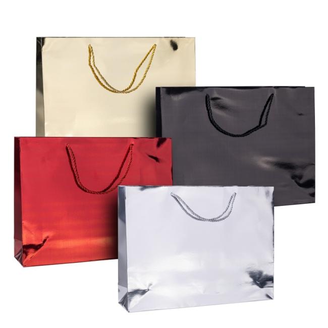 Gift bag DONAU HOME, laminated, 40x30x10cm, year-round, with handle, mix of colors without the option of choosing
