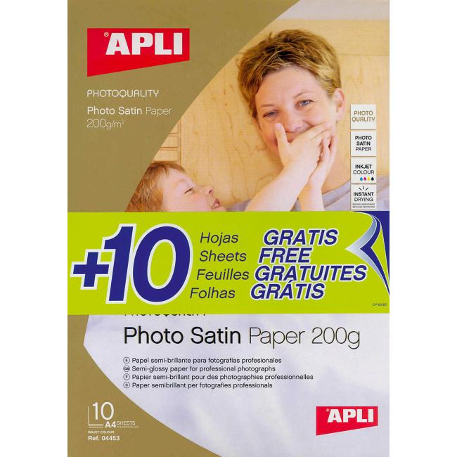 Photo paper APLI A4 Satin, 200g, 20 sheets