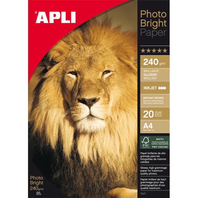 Fotopapier APLI A4 Bright, 240g, 20 listov