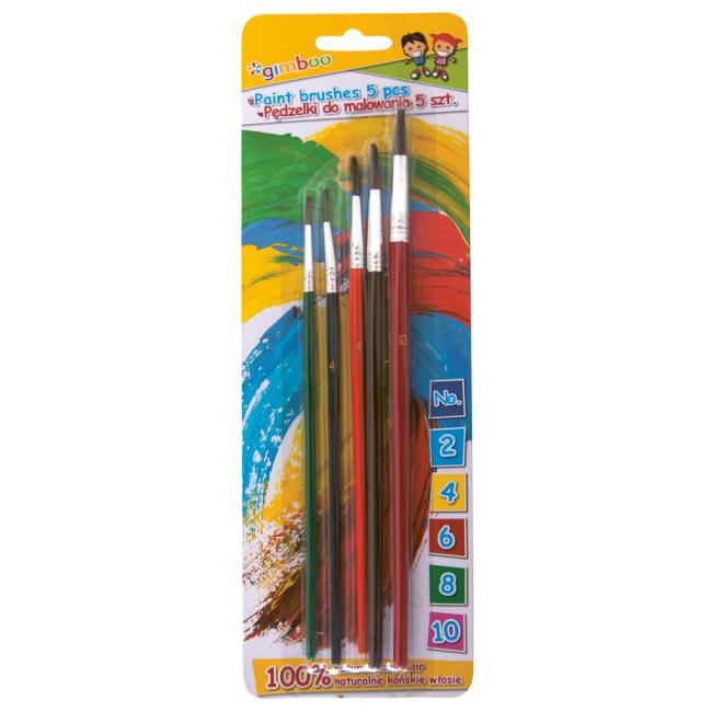 Gimboo 2-4-6-8-10 round brush set in literature