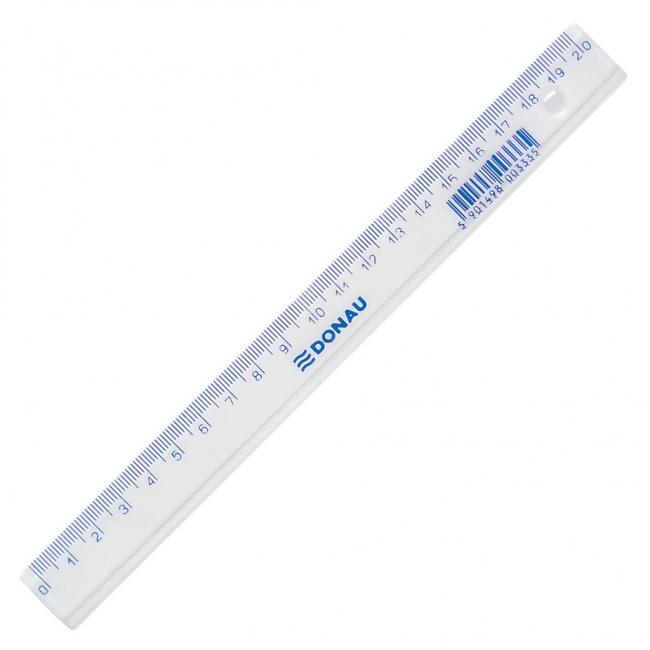 Ruler LAKE 20 cm transparent