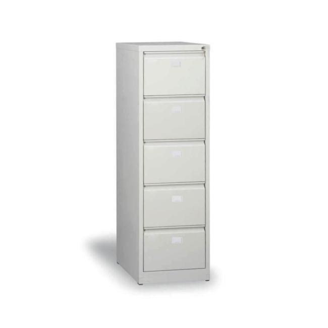 [AA000192] File cabinet with 5 drawers, h.163 x w.47 x d.62 cm, gray RAL 7035