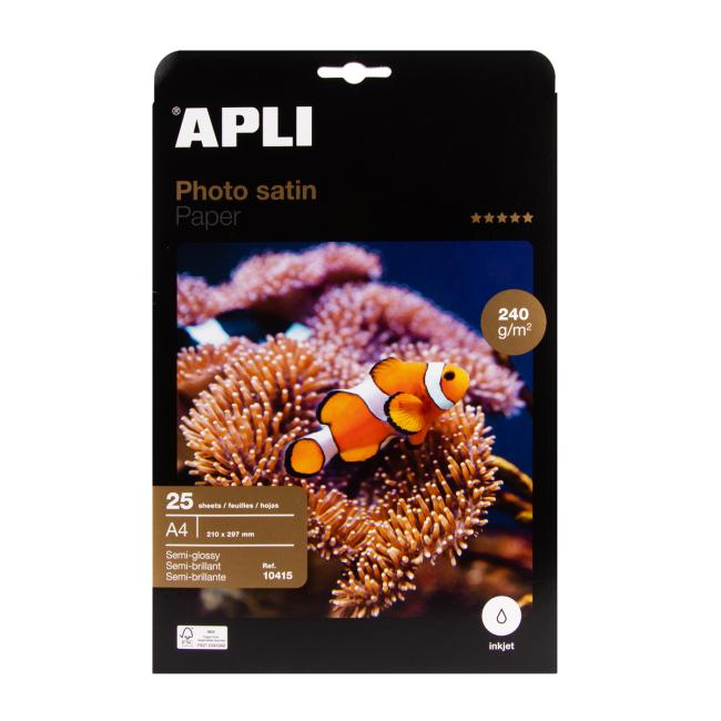 Photo paper APLI A4 Satin, 240g, 25 sheets