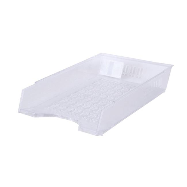 Transparent ribbed tray