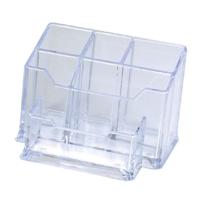 [DO747600] Pen stand 6-piece clear