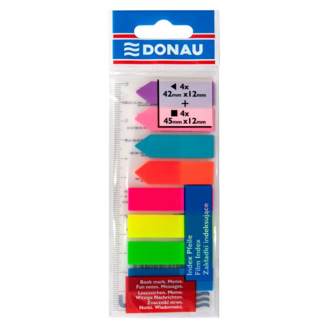 [DO757999] Self-adhesive bookmarks 4x12x45 + 4x12x42mm neon