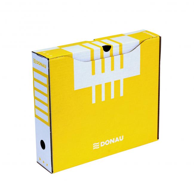 [DO766011] Archívny box DONAU 80mm žltý