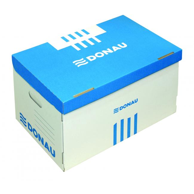 [DO766610] Archival box with removable lid DONAU blue 545×363×317 mm