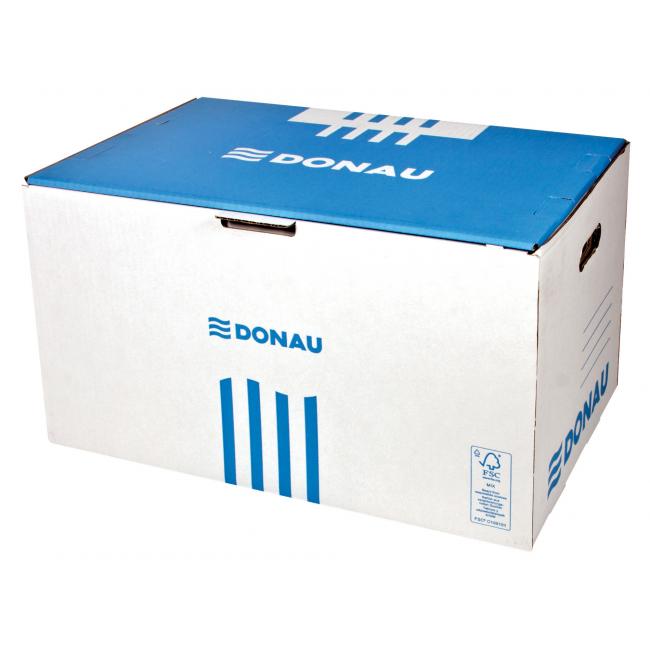 Archival box with front opening DONAU blue 555×360×315 mm