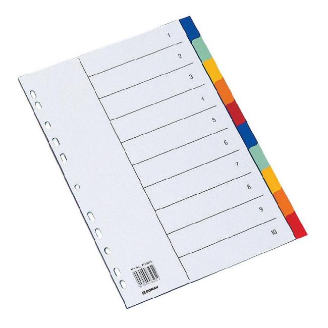 [DO771009] Plastic separator DANAU 10-piece colored