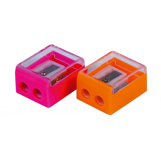 [DO781499] Plastic grater DONAU with two holes, mixed colors