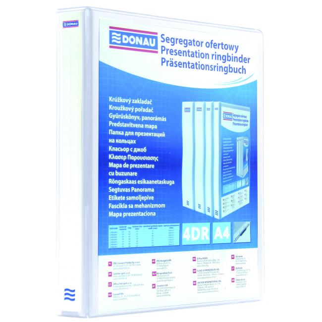 Presentation folder Donau 4.4 cm 4D-ring white