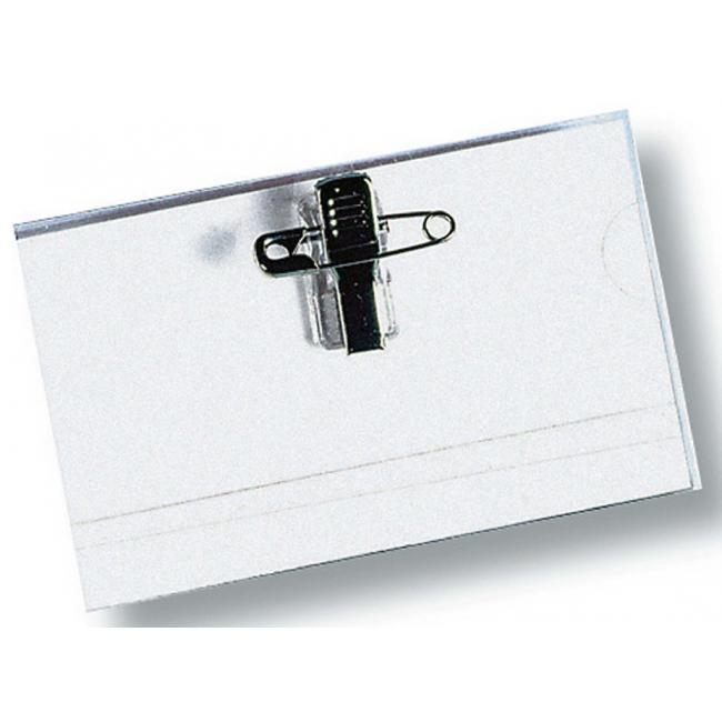 Label clip + pin DANUBE 90x57mm 50 pcs