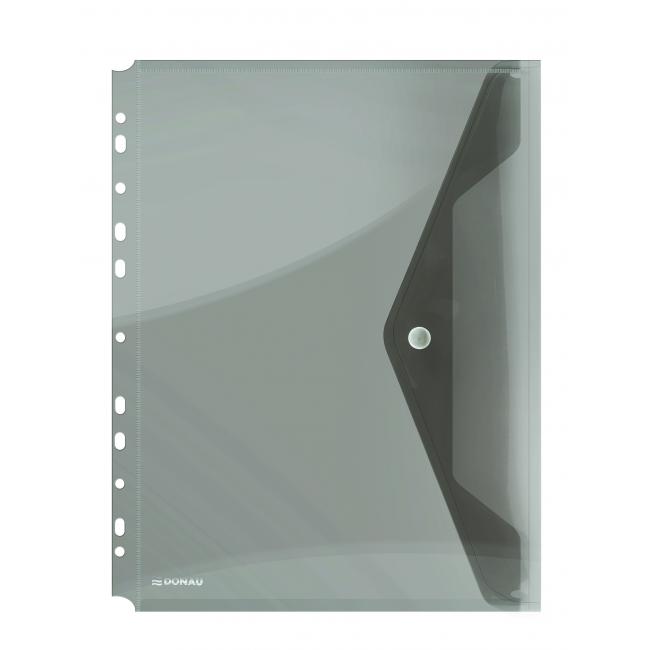 [DO854002] Plastový obal A4 s cvočkom a eurodierovaním DONAU dymový