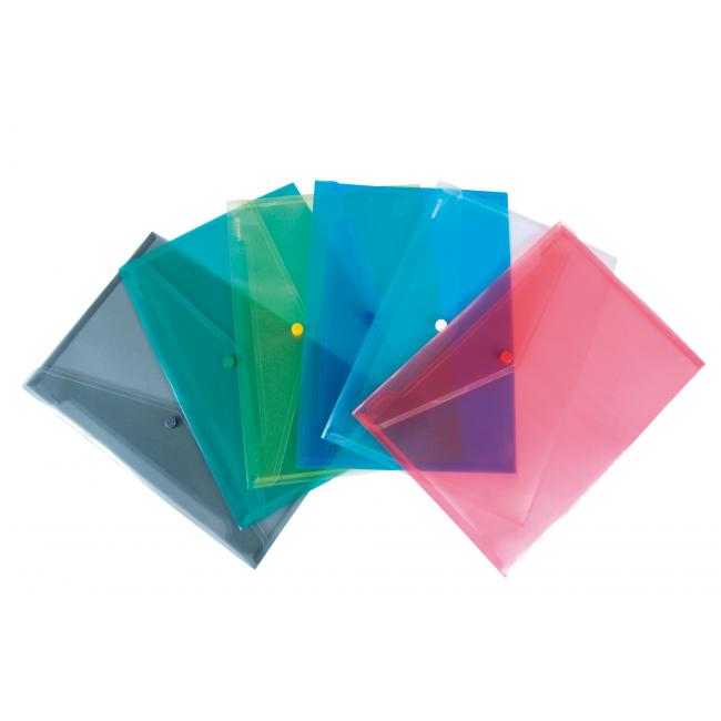 A4 plastic cover with yellow DANAU stud