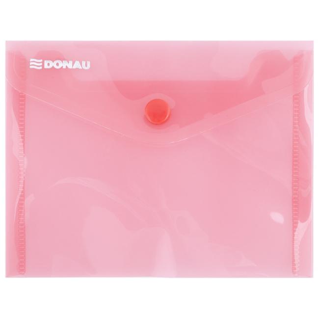 Plastový obal A6 s červeným cvokom DONAU