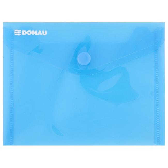[DO854910] A6 plastic cover with DONAU blue stud
