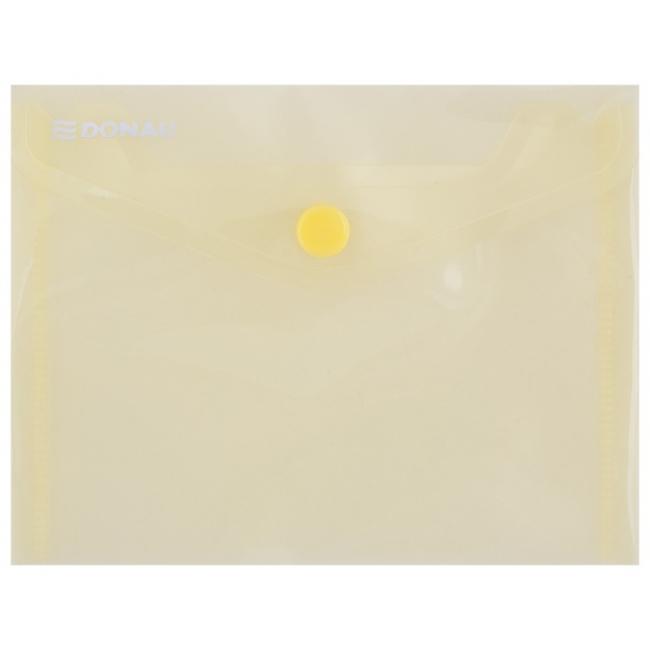 [DO854911] A6 plastic cover with a yellow DONAU stud