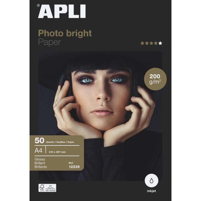 Fotopapier APLI A4 Bright, 200g, 50 listov