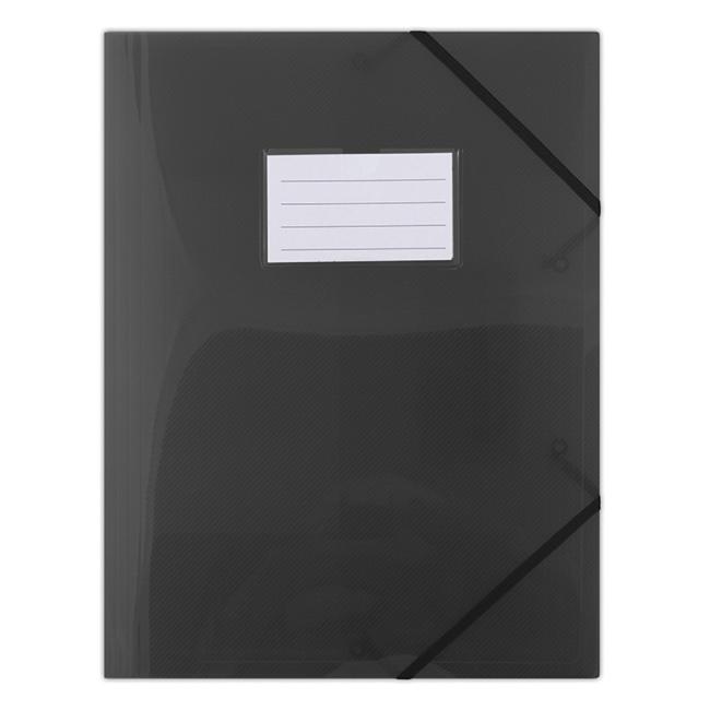 [DO856801] Plastic cover with rubber DONAU semi-transparent black