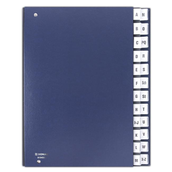 Signature book A-Z DANUBE dark blue