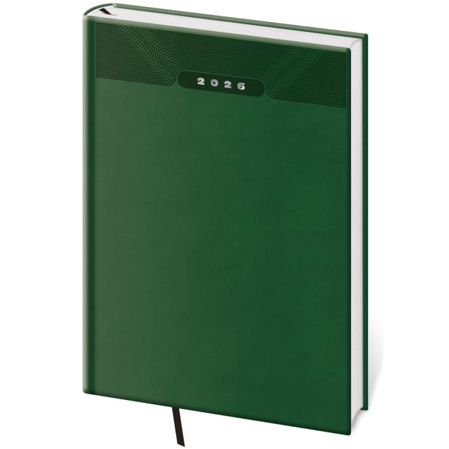 Diary Print classic weekly A5 14.3x20.5cm green 2026