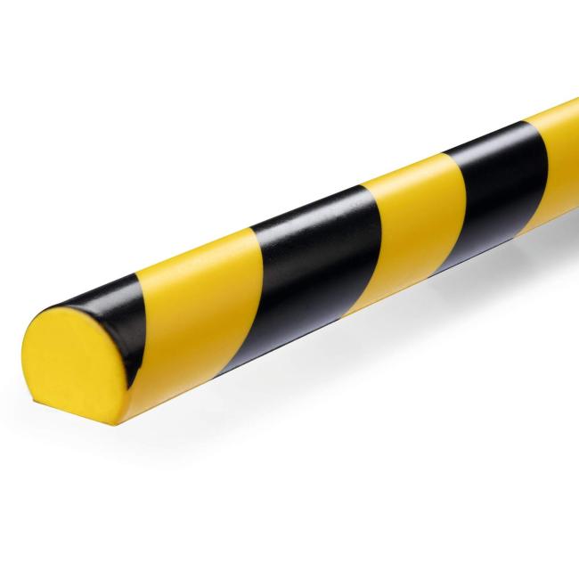 Surface protection profile S32R, yellow-black, self-adhesive