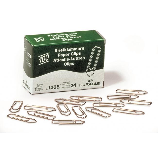 [DU120824] File clips DURABLE 32 mm copper 100 pcs