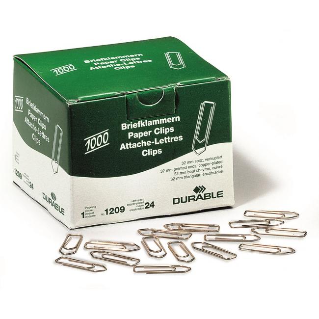 [DU120924] File clips DURABLE 32mm copper 1000 pcs