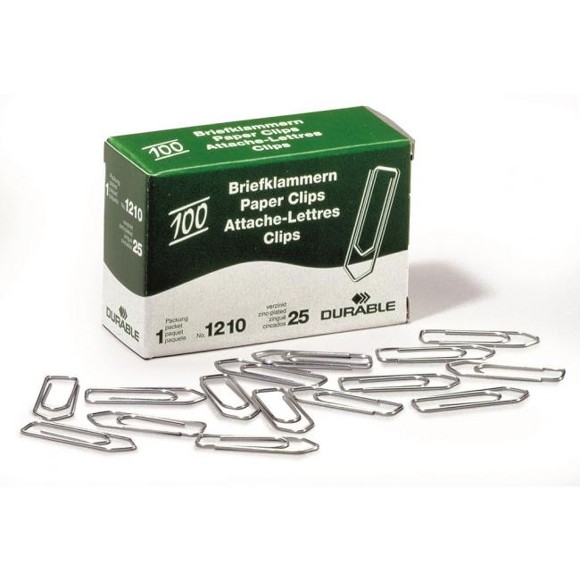 [DU121025] Document clips DURABLE 32 mm zinc 100 pcs