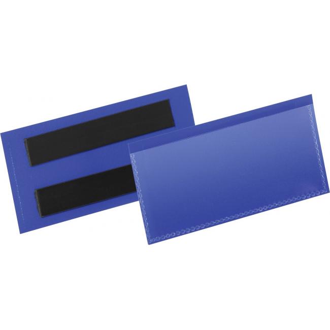 [DU174107] Magnetic bag for labels 100 x 38 mm 50 pcs blue