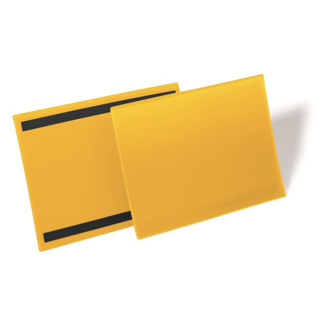 [DU174504] Magnetic bag for labels 297 x 210 mm width 50 pcs yellow