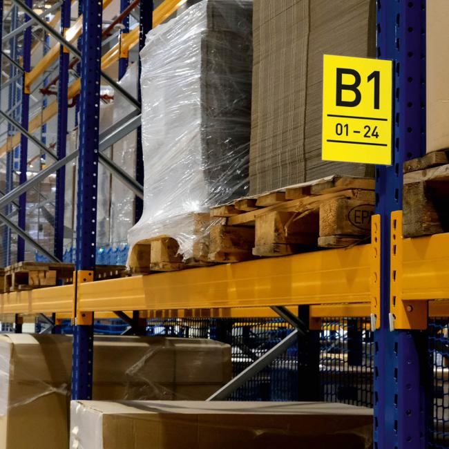 Magnetic aisle marking A5, portrait, transparent Magnetic aisle marking