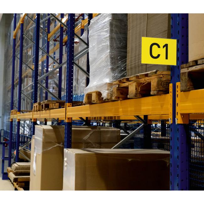 [DU187319] Magnetic aisle marking A5, wide, transparent Magnetic aisle marking