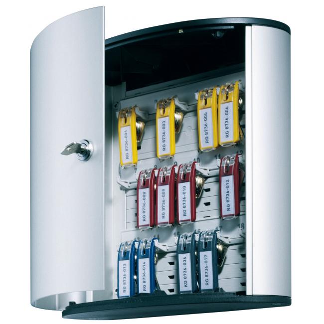 Cabinet for 18 keys DURABLE KEY BOX 18 silver
