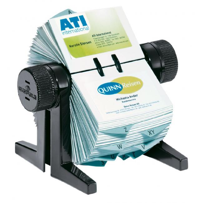 [DU244701] Rotating desktop business card for 300 business cards VISIFIX CUBO black