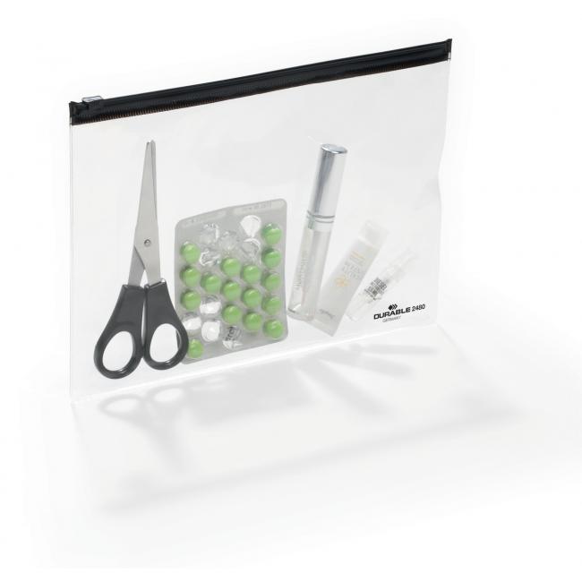 A5 plastic cover with DURABLE zipper