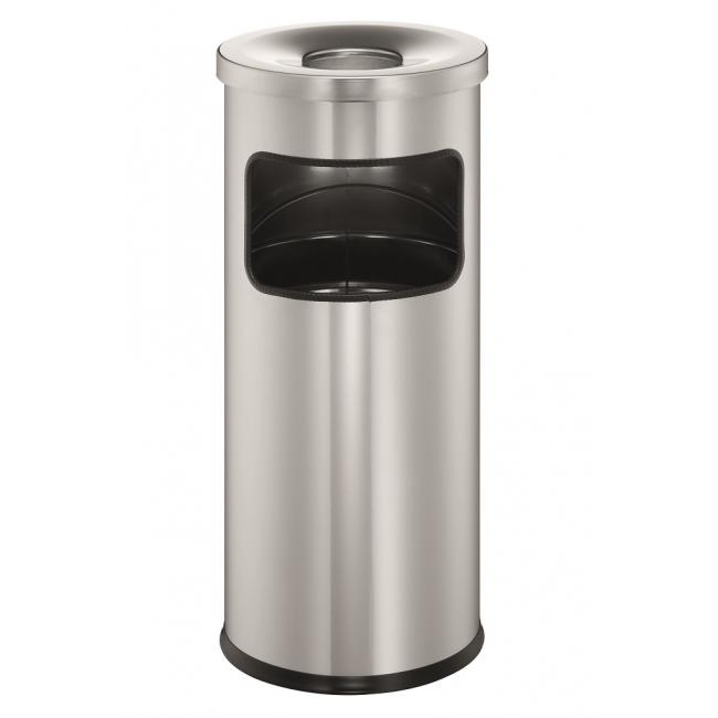 Košík s popolníkom 17 ℓ strieborný