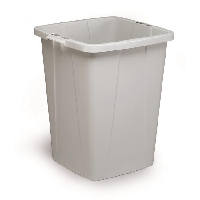 Large-capacity plastic basket DURABIN 90 ℓ gray