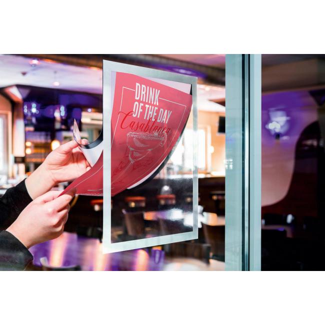 [DU484123] Self-adhesive panel Duraframe Sun A4 silver